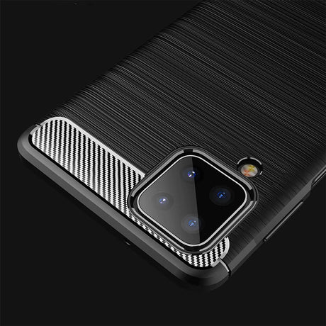 Stylische und elegante Handyhülle für Samsung Galaxy A12 / M12 in Carbonoptik