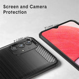 Stylische und elegante Handyhülle für Samsung Galaxy A13 4G in Carbonoptik