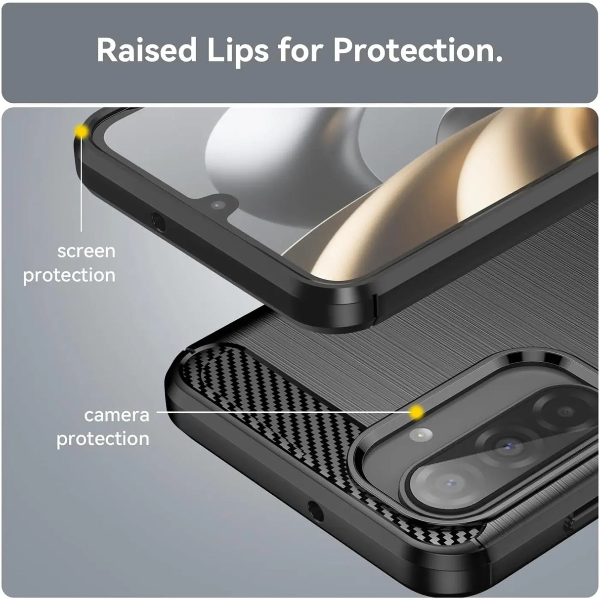 Stylische und elegante Handyhülle für Samsung Galaxy A17 5G in Carbonoptik