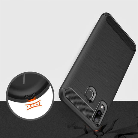 Stylische und elegante Handyhülle für Samsung Galaxy A20e in Carbonoptik