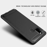 Stylische und elegante Handyhülle für Samsung Galaxy A21s in Carbonoptik