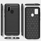 Stylische und elegante Handyhülle für Samsung Galaxy A21s in Carbonoptik