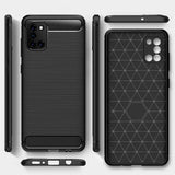 Stylische und elegante Handyhülle für Samsung Galaxy A31 in Carbonoptik