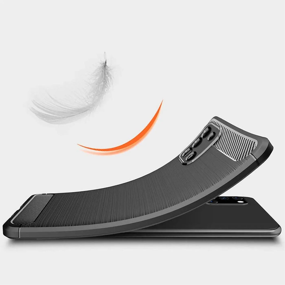 Stylische und elegante Handyhülle für Samsung Galaxy A31 in Carbonoptik