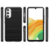 Stylische und elegante Handyhülle für Samsung Galaxy A34 5G in Carbonoptik