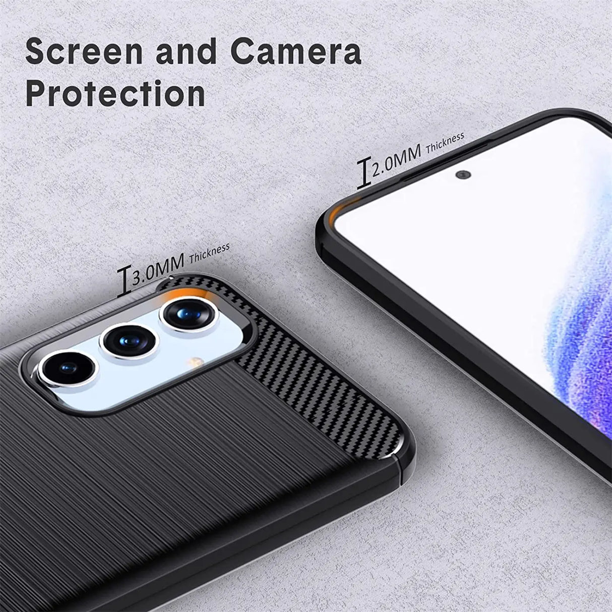 Stylische und elegante Handyhülle für Samsung Galaxy A54 5G in Carbonoptik