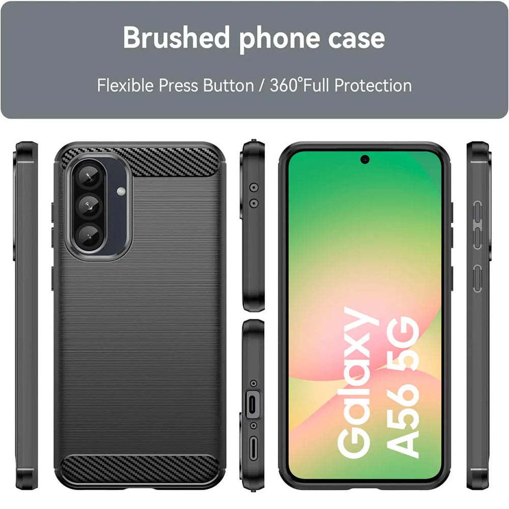 Stylische und elegante Handyhülle für Samsung Galaxy A56 5G in Carbonoptik