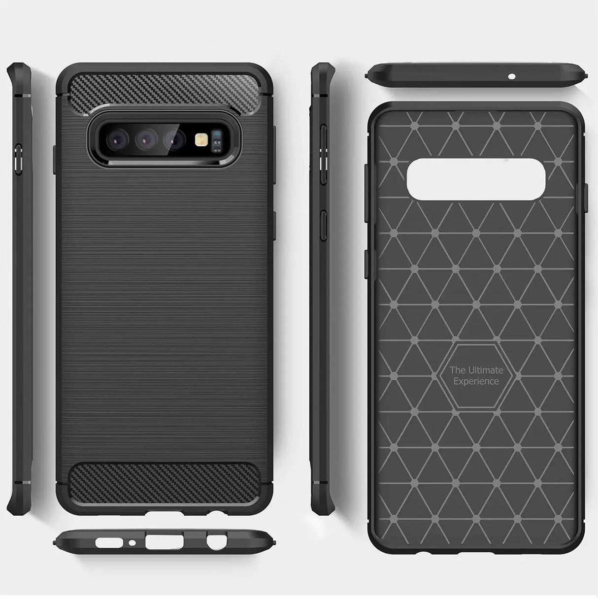Stylische und elegante Handyhülle für Samsung Galaxy S10 in Carbonoptik