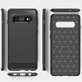 Stylische und elegante Handyhülle für Samsung Galaxy S10 in Carbonoptik