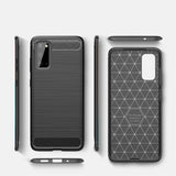 Stylische und elegante Handyhülle für Samsung Galaxy S20 in Carbonoptik