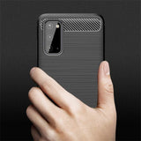 Stylische und elegante Handyhülle für Samsung Galaxy S20 in Carbonoptik