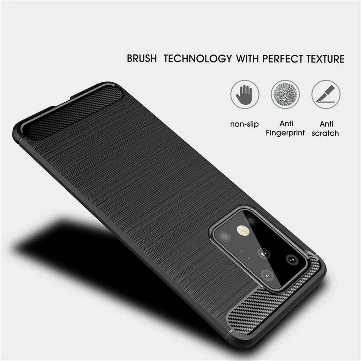 Stylische und elegante Handyhülle für Samsung Galaxy S20 Ultra in Carbonoptik