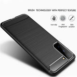 Stylische und elegante Handyhülle für Samsung Galaxy S21 in Carbonoptik