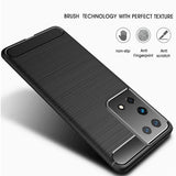 Stylische und elegante Handyhülle für Samsung Galaxy S21 Ultra in Carbonoptik