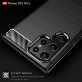 Stylische und elegante Handyhülle für Samsung Galaxy S22 Ultra in Carbonoptik