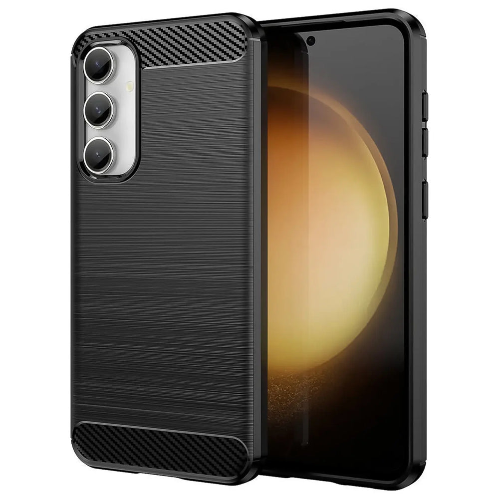 Stylische und elegante Handyhülle für Samsung Galaxy S23 FE in Carbonoptik