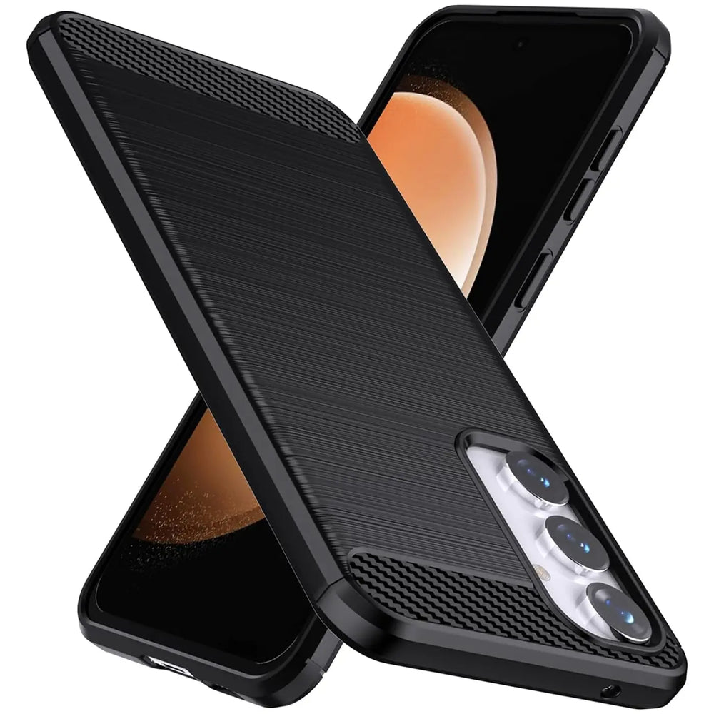 Stylische und elegante Handyhülle für Samsung Galaxy S23 FE in Carbonoptik