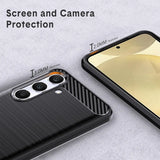 Stylische und elegante Handyhülle für Samsung Galaxy S24 FE in Carbonoptik