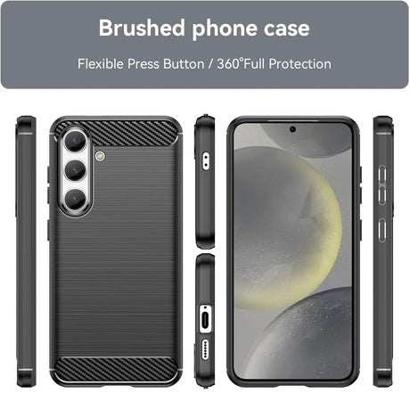 Stylische und elegante Handyhülle für Samsung Galaxy S24 FE in Carbonoptik