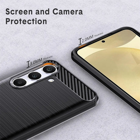 Stylische und elegante Handyhülle für Samsung Galaxy S24 in Carbonoptik