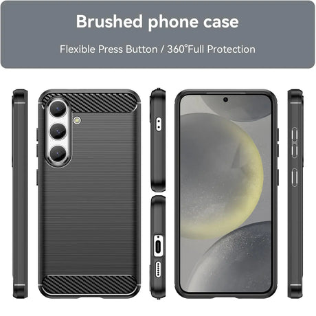 Stylische und elegante Handyhülle für Samsung Galaxy S24 in Carbonoptik