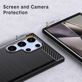 Stylische und elegante Handyhülle für Samsung Galaxy S24 Ultra in Carbonoptik