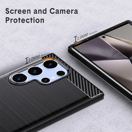 Stylische und elegante Handyhülle für Samsung Galaxy S24 Ultra in Carbonoptik