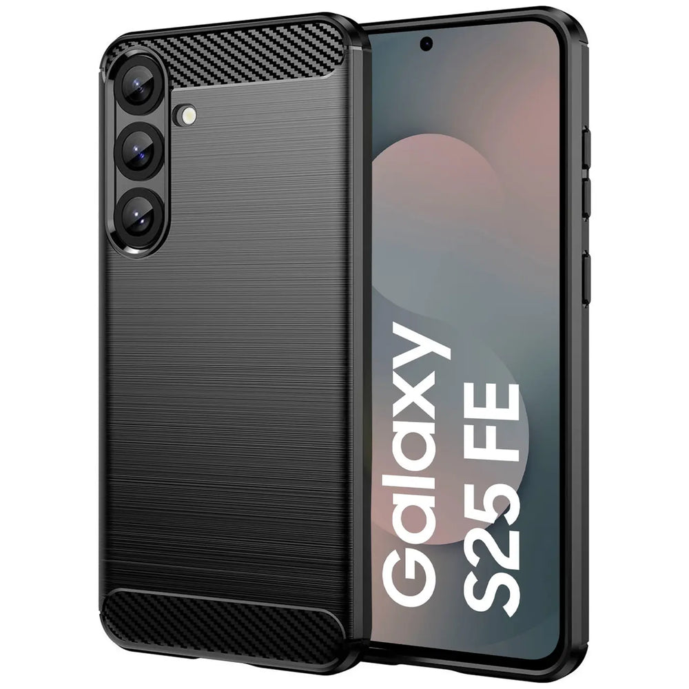 Stylische und elegante Handyhülle für Samsung Galaxy S25 FE in Carbonoptik