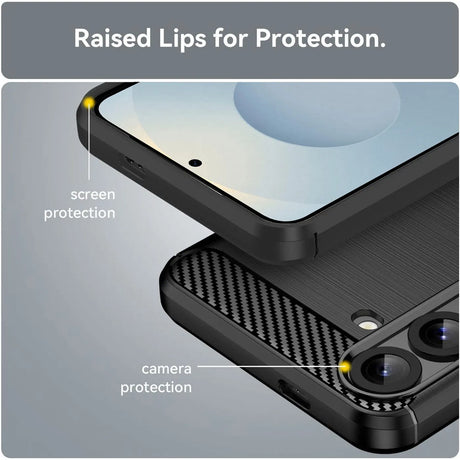 Stylische und elegante Handyhülle für Samsung Galaxy S25 in Carbonoptik
