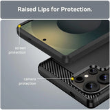 Stylische und elegante Handyhülle für Samsung Galaxy S25 Ultra in Carbonoptik