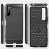 Stylische und elegante Handyhülle für Sony Xperia 10 III in Carbonoptik