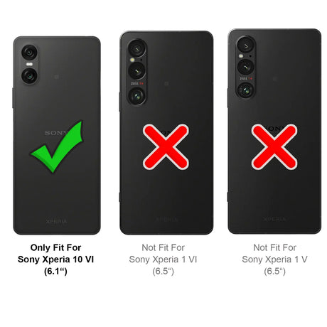 Stylische und elegante Handyhülle für Sony Xperia 10 VI in Carbonoptik