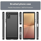 Stylische und elegante Handyhülle für Sony Xperia 10 VI in Carbonoptik