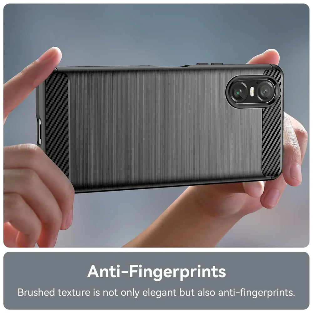 Stylische und elegante Handyhülle für Sony Xperia 10 VI in Carbonoptik