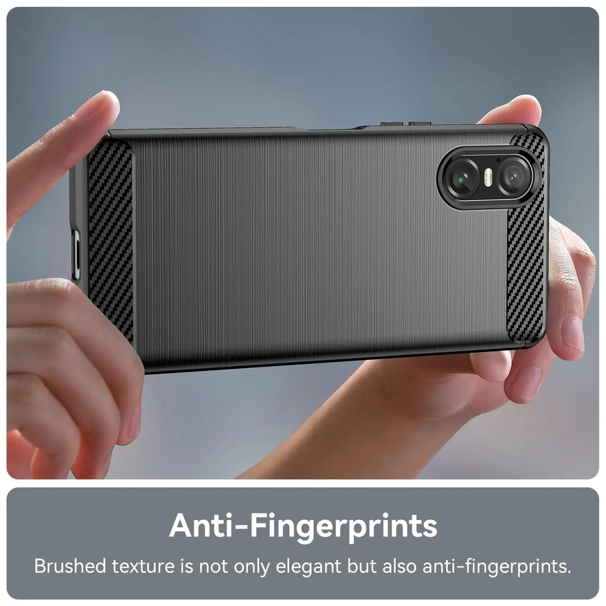 Stylische und elegante Handyhülle für Sony Xperia 10 VI in Carbonoptik