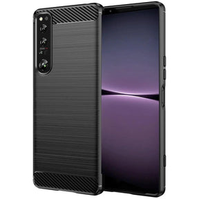 Stylische und elegante Handyhülle für Sony Xperia 1 IV in Carbonoptik