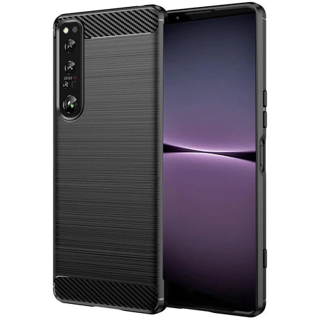 Stylische und elegante Handyhülle für Sony Xperia 1 IV in Carbonoptik