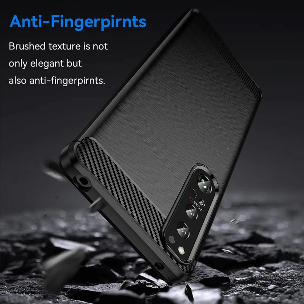 Stylische und elegante Handyhülle für Sony Xperia 1 IV in Carbonoptik