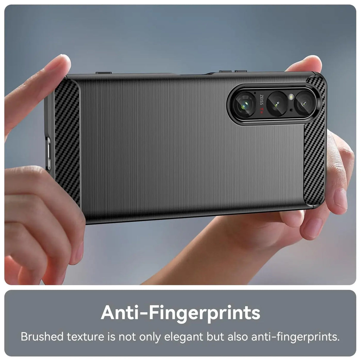 Stylische und elegante Handyhülle für Sony Xperia 1 VI in Carbonoptik