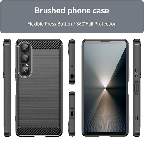 Stylische und elegante Handyhülle für Sony Xperia 1 VII in Carbonoptik