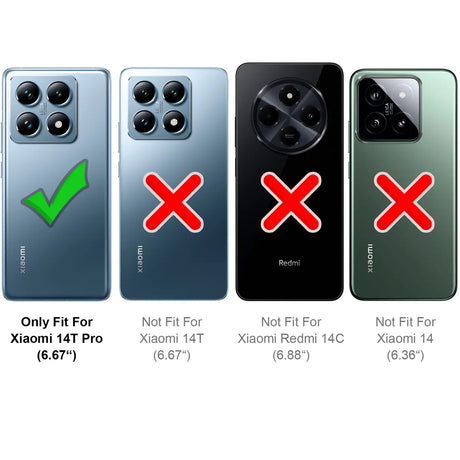 Stylische und elegante Handyhülle für Xiaomi 14T Pro in Carbonoptik