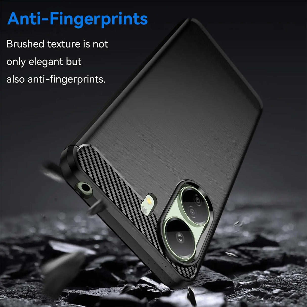 Stylische und elegante Handyhülle für Xiaomi Redmi 13C in Carbonoptik