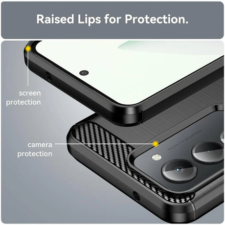Stylische und elegante Handyhülle für Xiaomi Redmi 15 4G/5G in Carbonoptik
