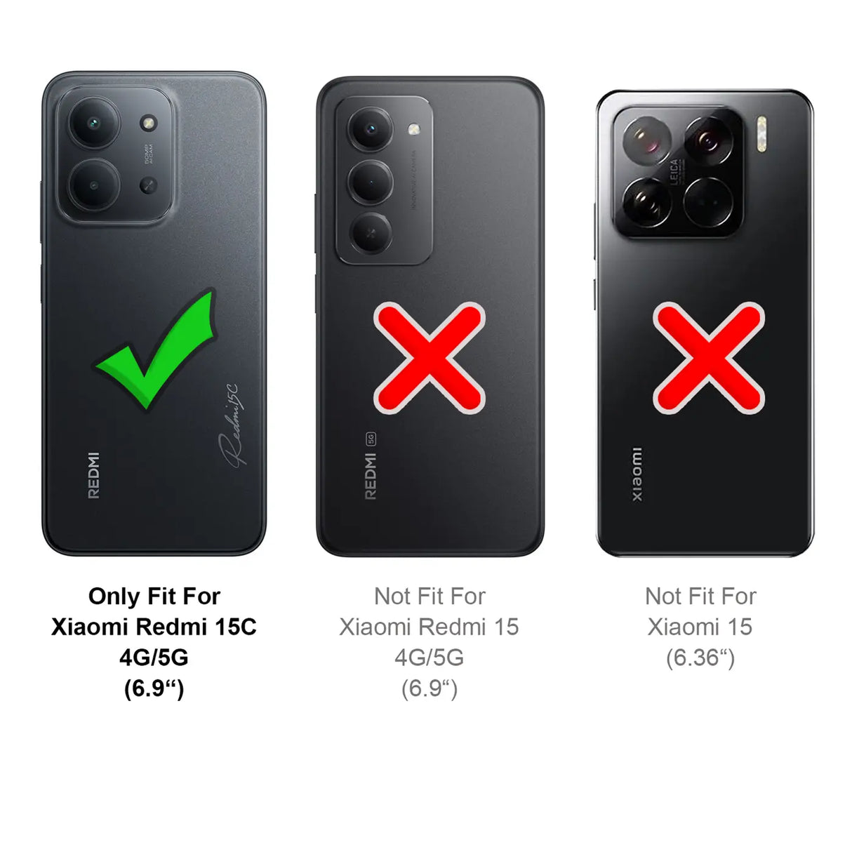 Stylische und elegante Handyhülle für Xiaomi Redmi 15C in Carbonoptik