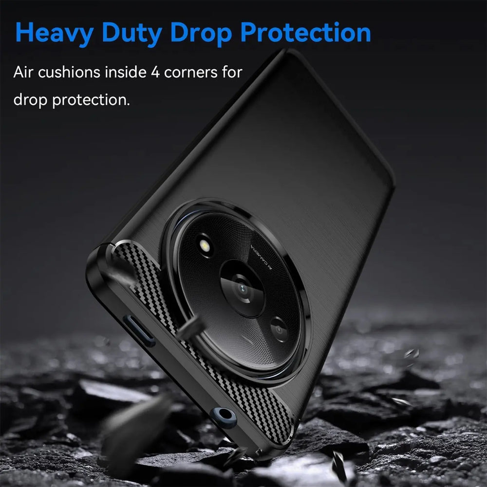 Stylische und elegante Handyhülle für Xiaomi Redmi A3 in Carbonoptik