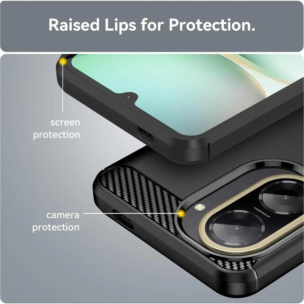 Stylische und elegante Handyhülle für Xiaomi Redmi A5 in Carbonoptik