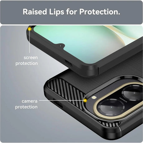 Stylische und elegante Handyhülle für Xiaomi Redmi A5 in Carbonoptik