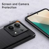 Stylische und elegante Handyhülle für Xiaomi Redmi Note 13 4G in Carbonoptik