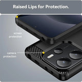 Stylische und elegante Handyhülle für Xiaomi Redmi Note 14 (4G) in Carbonoptik