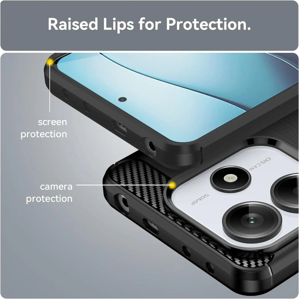 Stylische und elegante Handyhülle für Xiaomi Redmi Note 14 5G in Carbonoptik